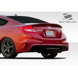 Duraflex 107953 - H-Sport Rear Add Ons Spat Bumper Extensions For 2012-2013 Honda Civic - 2 Piece