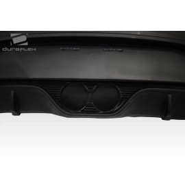Duraflex 108847 - Turbo Look Rear Bumper Cover For 2012-2017 Hyundai Veloster - 1 Piece