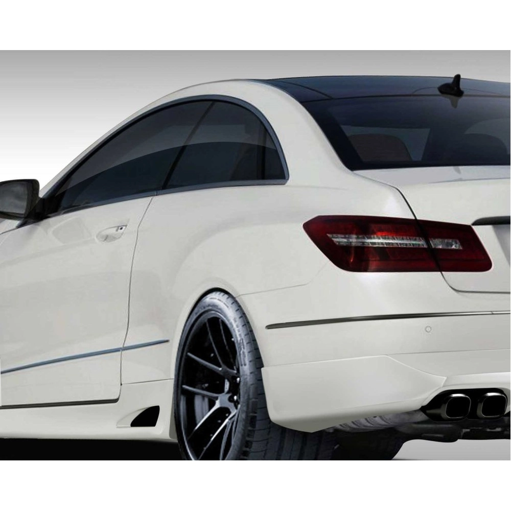 Duraflex 108997 - Eros Version 1 Rear Add On Bumper Spat Extensions For 2010-2013 Mercedes E Class - 2 Piece