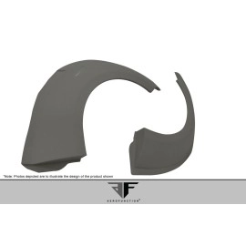 Aero Function 109606 - AF-1 Wide Body Rear Fender Flares For 2004-2008 Lamborghini Gallardo - 2 Piece