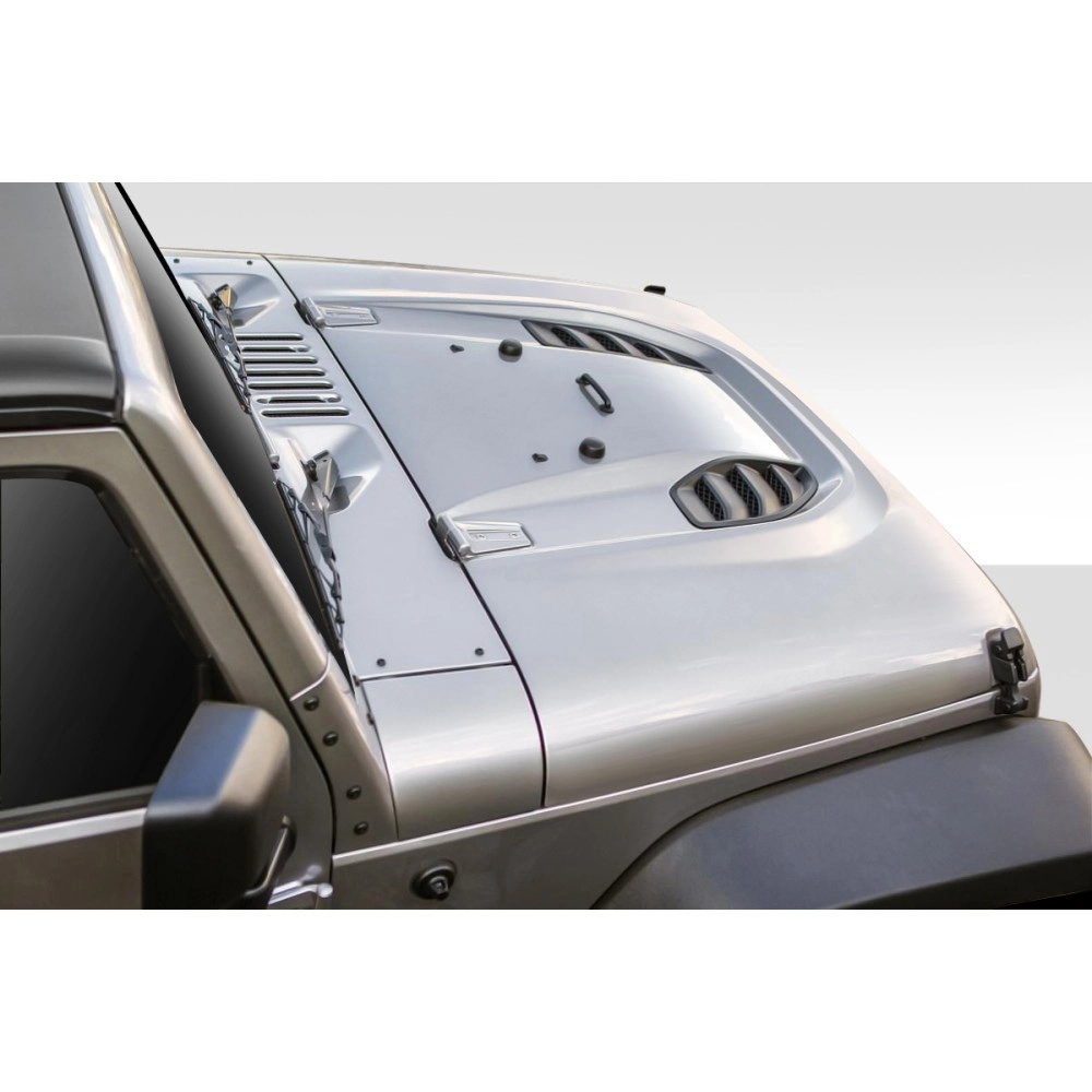 Duraflex 109692 - Power Dome Hood For 2007-2018 Jeep Wrangler - 1 Piece
