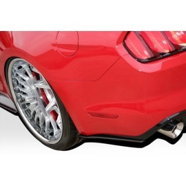 Duraflex 112315 - GT Concept Rear Add Ons Spat Extensions For 2015-2017 Ford Mustang - 2 Piece