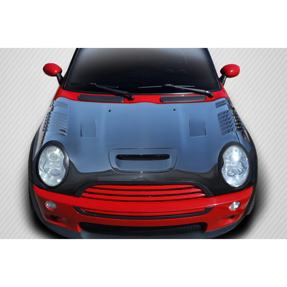 Carbon Creations 112897 - DriTech Racer Hood For 2002-06 MINI Cooper | 05-2008 Convertible R52 - 1 Piece