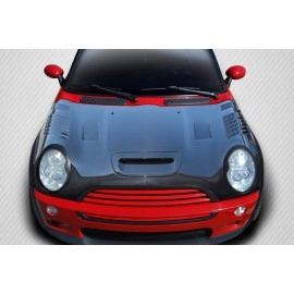 Carbon Creations 112897 - DriTech Racer Hood For 2002-06 MINI Cooper | 05-2008 Convertible R52 - 1 Piece