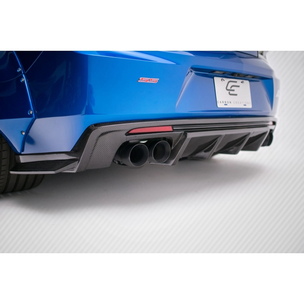 Carbon Creations 113050 - Grid Rear Diffuser For 2016-2018 Chevrolet Camaro - 1 Piece