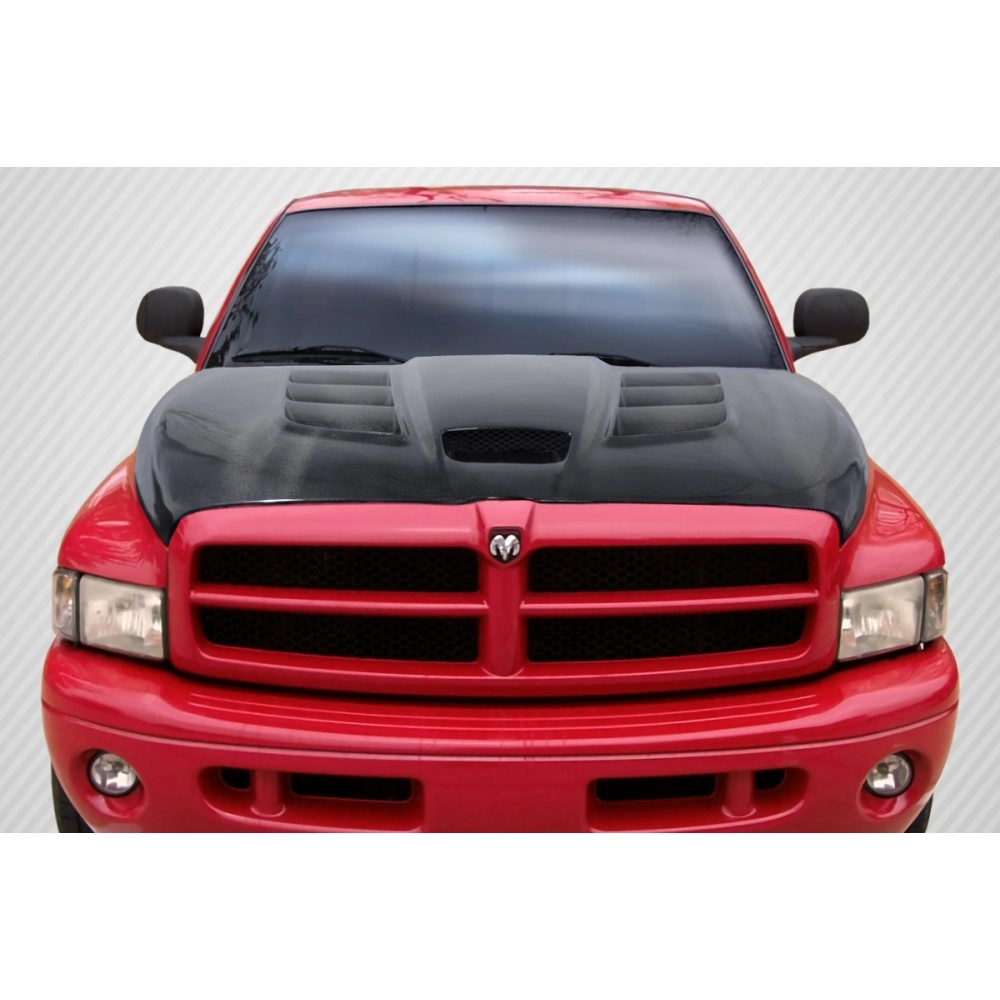 Carbon Creations 113120 - DriTech Viper Look Hood For 1994-2001 Dodge Ram - 1 Piece