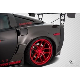 Carbon Creations 113784 - ZR1 Look Rear Fenders For 2005-2013 Chevrolet Corvette - 2 Piece