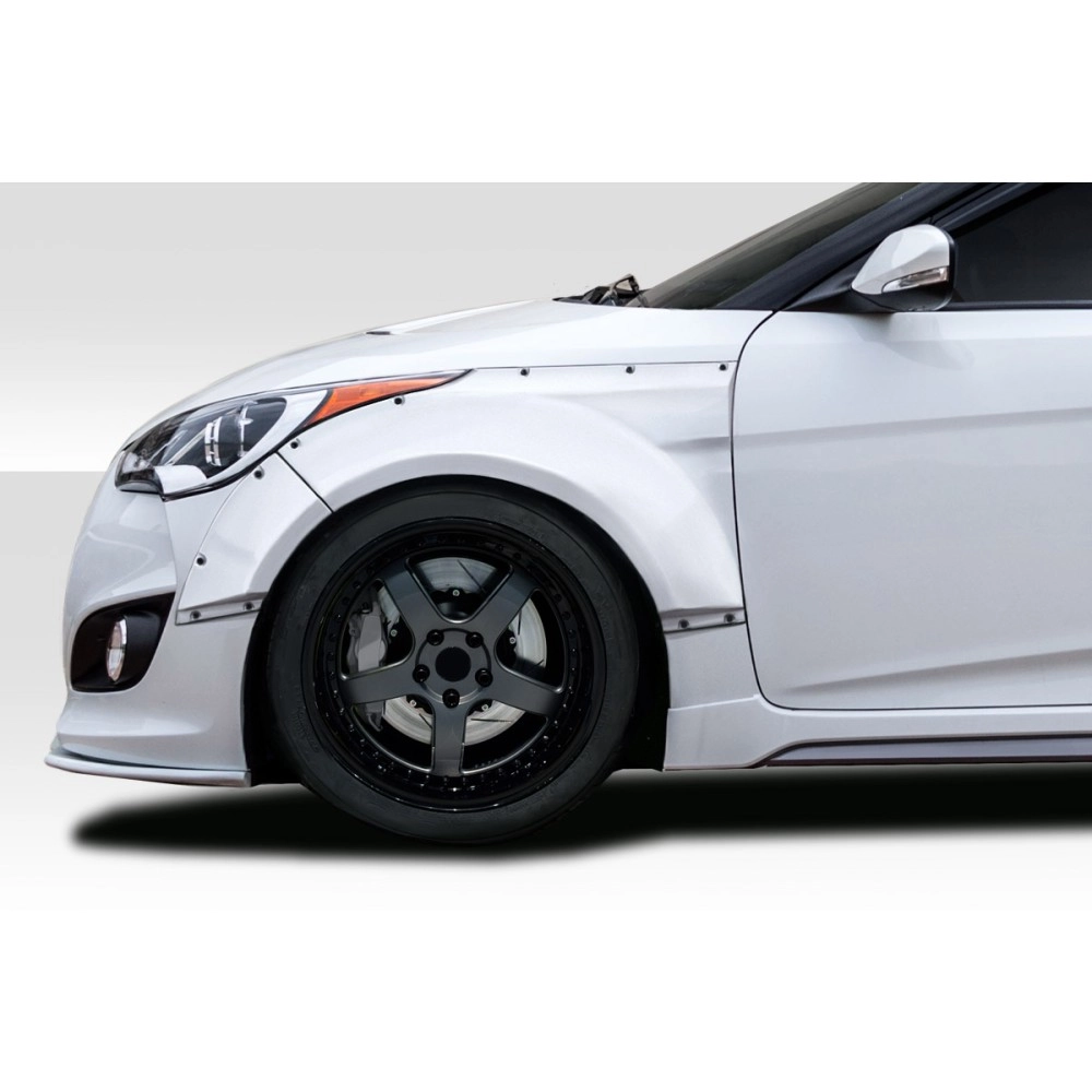 Duraflex 114305 - Envision Front Fender Flares For 2012-2017 Hyundai Veloster - 4 Piece
