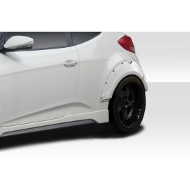 Duraflex 114306 - Envision Rear Fender Flares For 2012-2017 Hyundai Veloster - 4 Piece