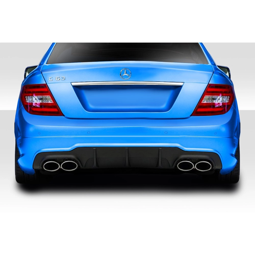Duraflex 114372 - C63 Look Rear Diffuser For 2012-2014 Mercedes C Class - 1 Piece