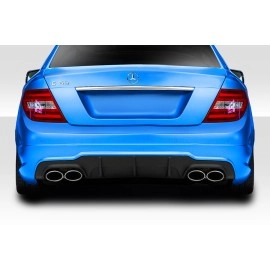 Duraflex 114372 - C63 Look Rear Diffuser For 2012-2014 Mercedes C Class - 1 Piece