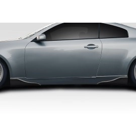 Duraflex 114932 - Vader Side Skirts Rocker Panels Add Ons Spat Extensions For 2003-2007 Infiniti G Coupe - 4 Piece