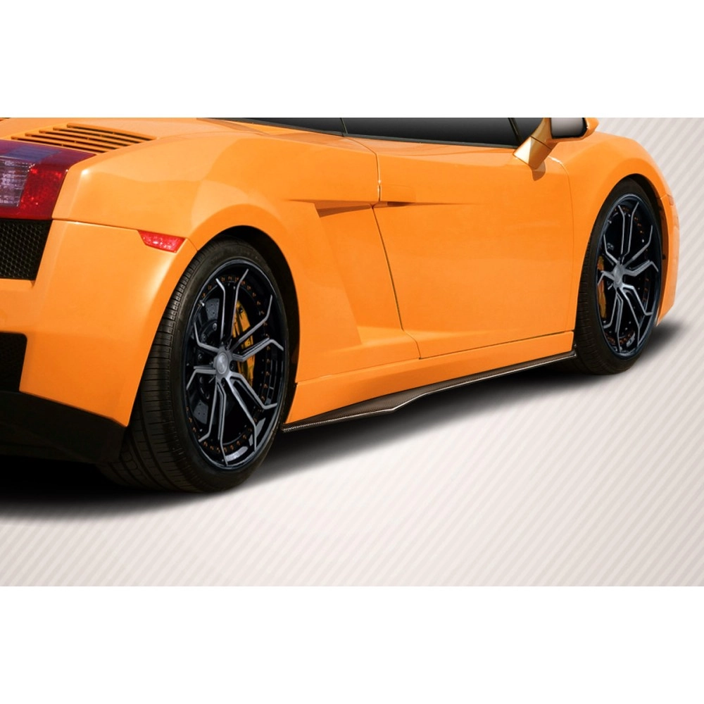 Carbon Creations 115145 - LP560 LP570 Look Side Skirts Rocker Panels For 2004-2013 Lamborghini Gallardo - 2 Piece