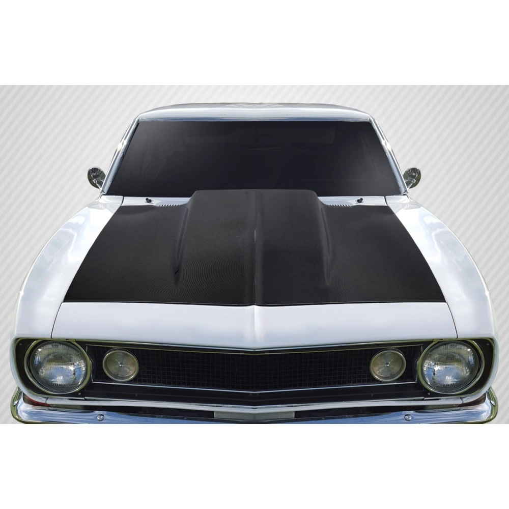 Carbon Creations 116033 - 2" Cowl Hood For 1967-1969 Chevrolet Camaro - 1 Piece
