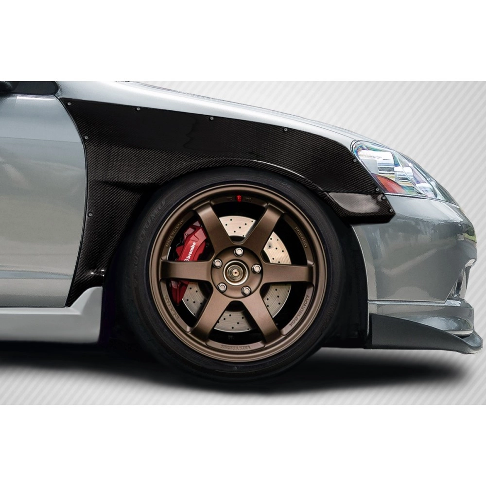 Carbon Creations 116448 - A1 Front Fender Flares For 2002-2006 Acura RSX - 4 Piece
