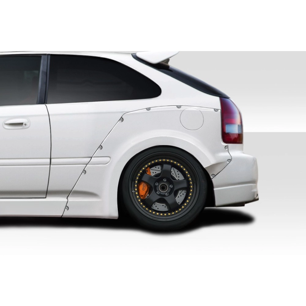 Duraflex 116513 - MMR Rear Fender Flares (+60mm) For 1996-2000 Honda Civic - 3 Piece