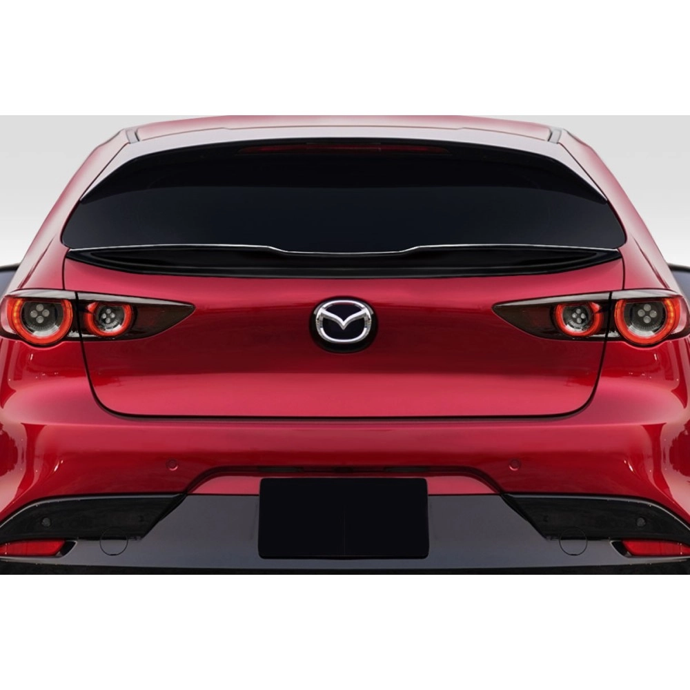 Duraflex 117150 - Corke Rear Mid Wing Spoiler For 2019-2023 Mazda 3 - 1 Piece