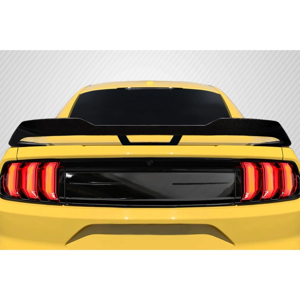 Carbon Creations 117273 - Performance PP1 Wicker Rear Wing Spoiler For 2015-2023 Ford Mustang - 1 Piece