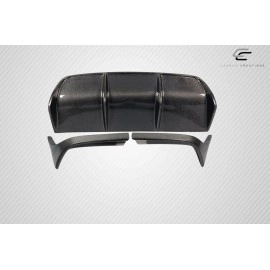Carbon Creations 117545 - Ergo Rear Diffuser For 2008-2012 Honda Accord - 3 Piece
