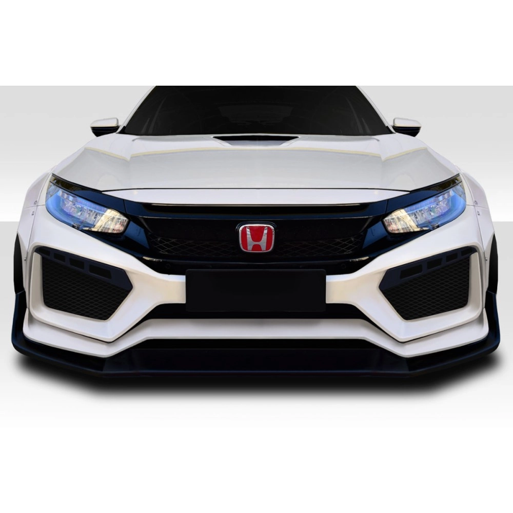 Duraflex 117584 - RBT Widebody Look Front Bumper For 2016-2021 Honda Civic - 1 Piece