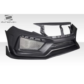 Duraflex 117584 - RBT Widebody Look Front Bumper For 2016-2021 Honda Civic - 1 Piece