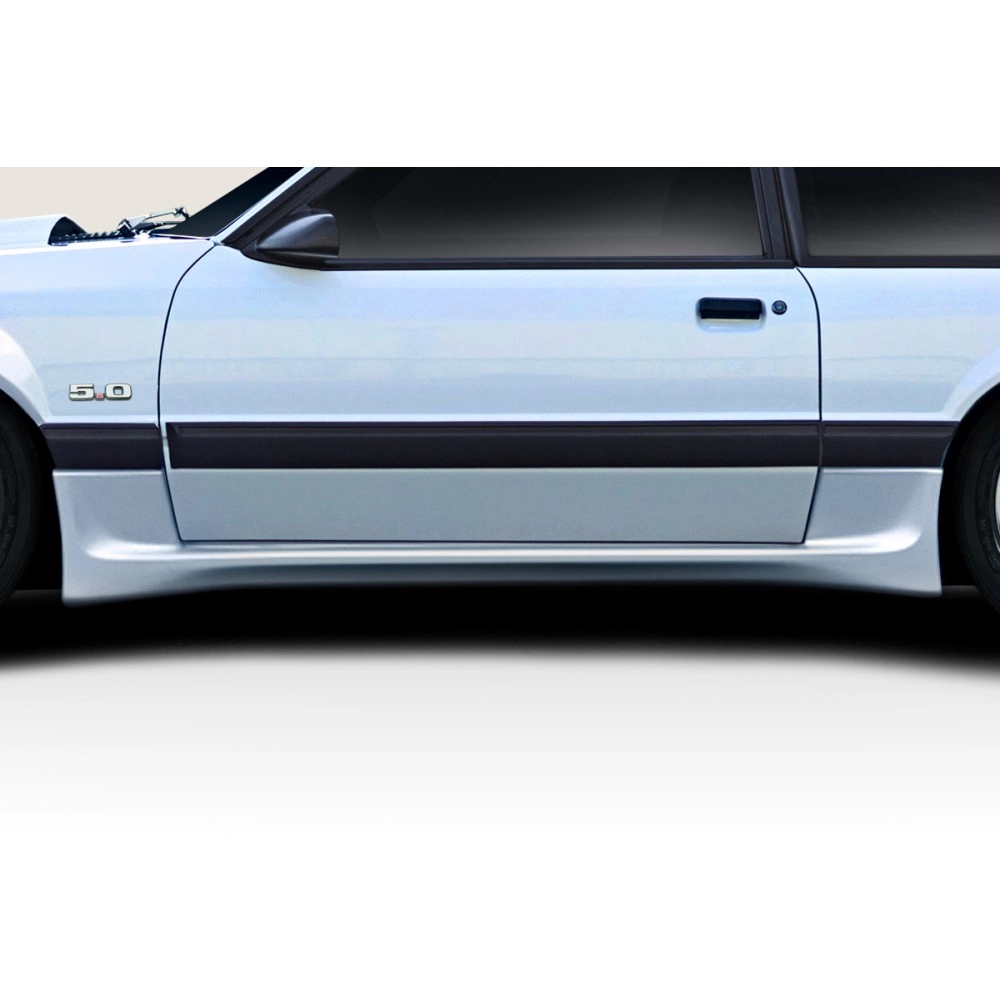 Duraflex 118086 - Apex Aero Side Skirts For 1979-1993 Ford Mustang - 2 Piece