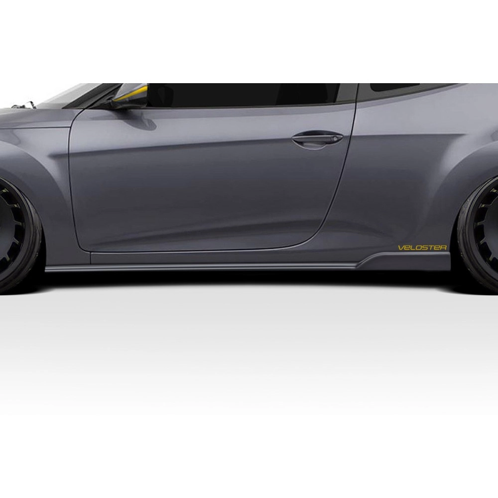 Duraflex 118278 - Bailer Side Skirt Rocker Panel Splitters For 2012-2017 Hyundai Veloster - 2 Piece