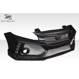 Duraflex 118515 - FK8 Style Front Bumper For 2012-2015 Honda Civic - 1 Piece