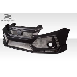 Duraflex 118515 - FK8 Style Front Bumper For 2012-2015 Honda Civic - 1 Piece