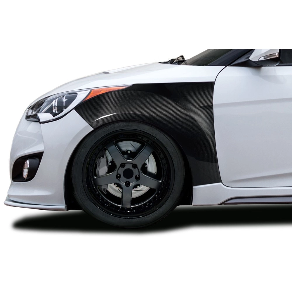 Carbon Creations 118821 - OEM Look Front Fenders For 2012-2017 Hyundai Veloster - 2 Piece