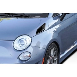 Duraflex 119015 - Kima Hood Side Vents For 2012-2019 Fiat Abarth 500 - 2 Piece