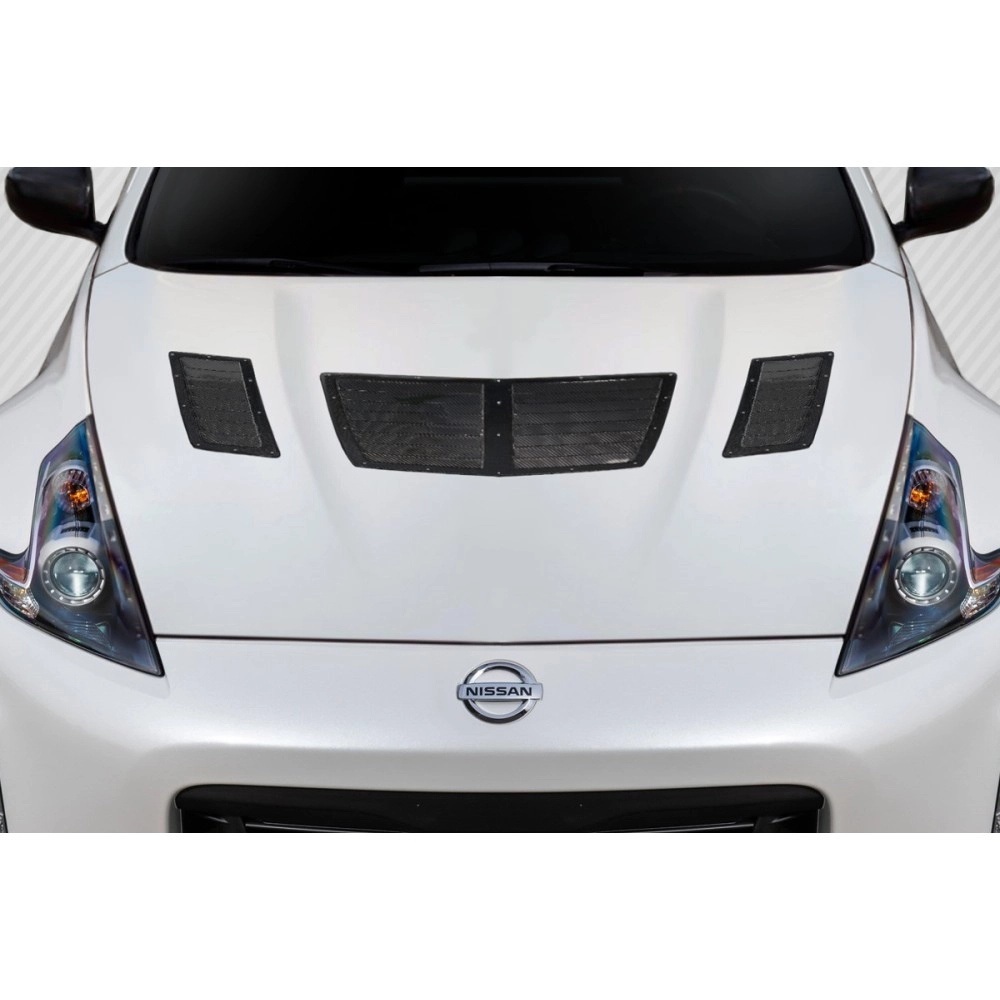 Carbon Creations 119814 - GT1 Hood Vents For 2009-2020 Nissan 370Z Z34 - 3 Piece