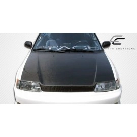 Carbon Creations 100757 - OEM Look Hood For 1988-1991 Honda Civic - 1 Piece