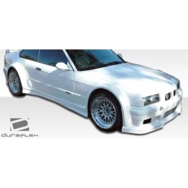 Duraflex 105339 - GT500 Wide Body Rear Fender Flares For 1992-1998 BMW 3 Series - 2 Piece
