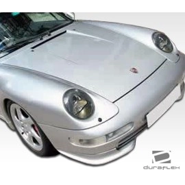 Duraflex 105102 - RS Look Front Add Ons Spat Bumper Extensions For 1995-1998 Porsche 993 - 2 Piece