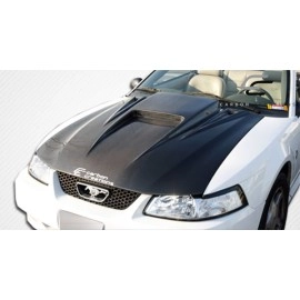Carbon Creations 102722 - Spyder 3 Hood For 1999-2004 Ford Mustang - 1 Piece