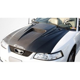 Carbon Creations 102722 - Spyder 3 Hood For 1999-2004 Ford Mustang - 1 Piece