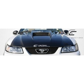 Carbon Creations 102722 - Spyder 3 Hood For 1999-2004 Ford Mustang - 1 Piece