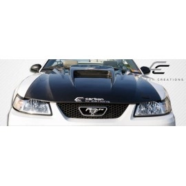 Carbon Creations 102722 - Spyder 3 Hood For 1999-2004 Ford Mustang - 1 Piece