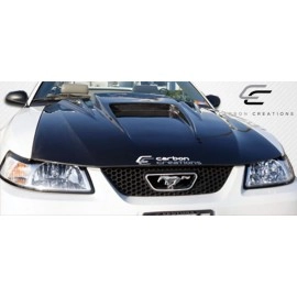 Carbon Creations 102722 - Spyder 3 Hood For 1999-2004 Ford Mustang - 1 Piece