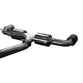 Injen SES2300CF - Performance Exhaust System w/ Carbon Fiber Tips