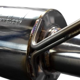 Injen SES2300CF - Performance Exhaust System w/ Carbon Fiber Tips