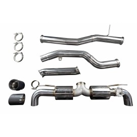 Injen SES2300CF - Performance Exhaust System w/ Carbon Fiber Tips