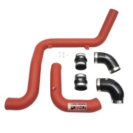 Injen SES9002ICPWR - SES Intercooler Pipes (Wrinkle Red)