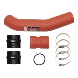 Injen SES9004ICPHWR - SES Intercooler Pipe Hot Side (Wrinkle Red)