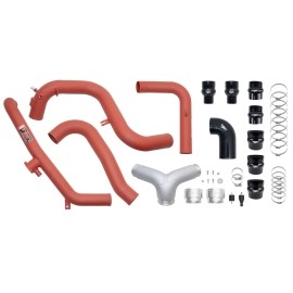 Injen SES9301ICPWR - SES Intercooler Pipes (Wrinkle Red)