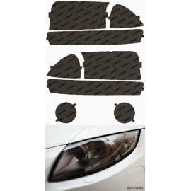 Lamin-X D004 - 2000-2004 Dodge Dakota Headlight, Fog Light & Turn Signal Covers