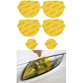 Lamin-X D018 - 2008-2014 Dodge Challenger Headlight & Fog Light Covers