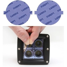 Lamin-X HE005 - Hella Optilux LED 4" Fog Light Covers