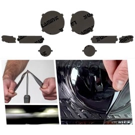 Lamin-X J023 - 2018-2023 Jeep Wrangler JL w/ LED Turn Headlight & Fog Light Covers